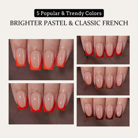 BTARTBOXNAILS Red French Tip Nails in use