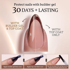 BTARTBOXNAILS SkinTone French Tip Press On Nails application process