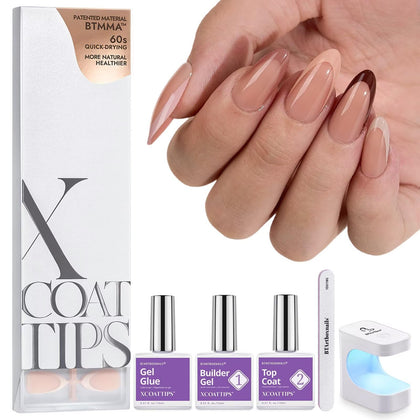 BTARTBOXNAILS SkinTone French Tip Press On Nails Kit packaging