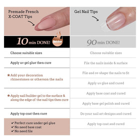 BTARTBOXNAILS SkinTone French Tip Press On Nails styled on hands