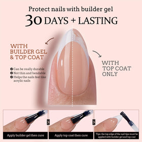 BTARTBOXNAILS White French Tip Press On Nails application process