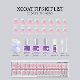 BTARTBOXNAILS White French Tip Press On Nails application process