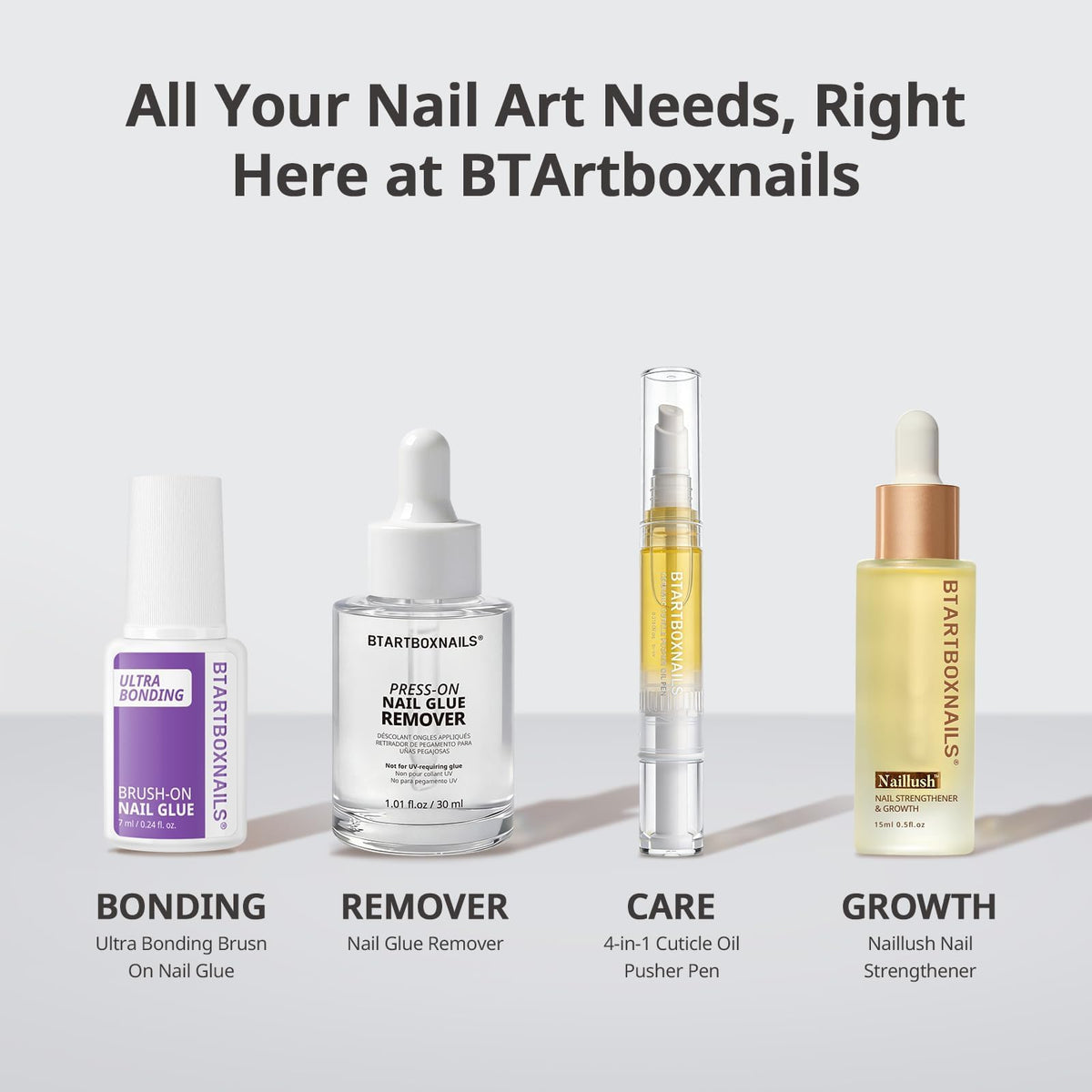 BTARTBOXNAILS White French Tip Press On Nails detailed view