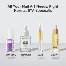 BTARTBOXNAILS White French Tip Press On Nails detailed view