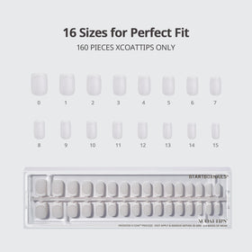 BTARTBOXNAILS White French Tip Press On Nails display