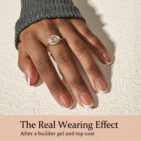 BTARTBOXNAILS White French Tip Press On Nails in packaging