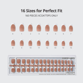 BTARTBOXNAILS White French Tip Press On Nails lifestyle shot