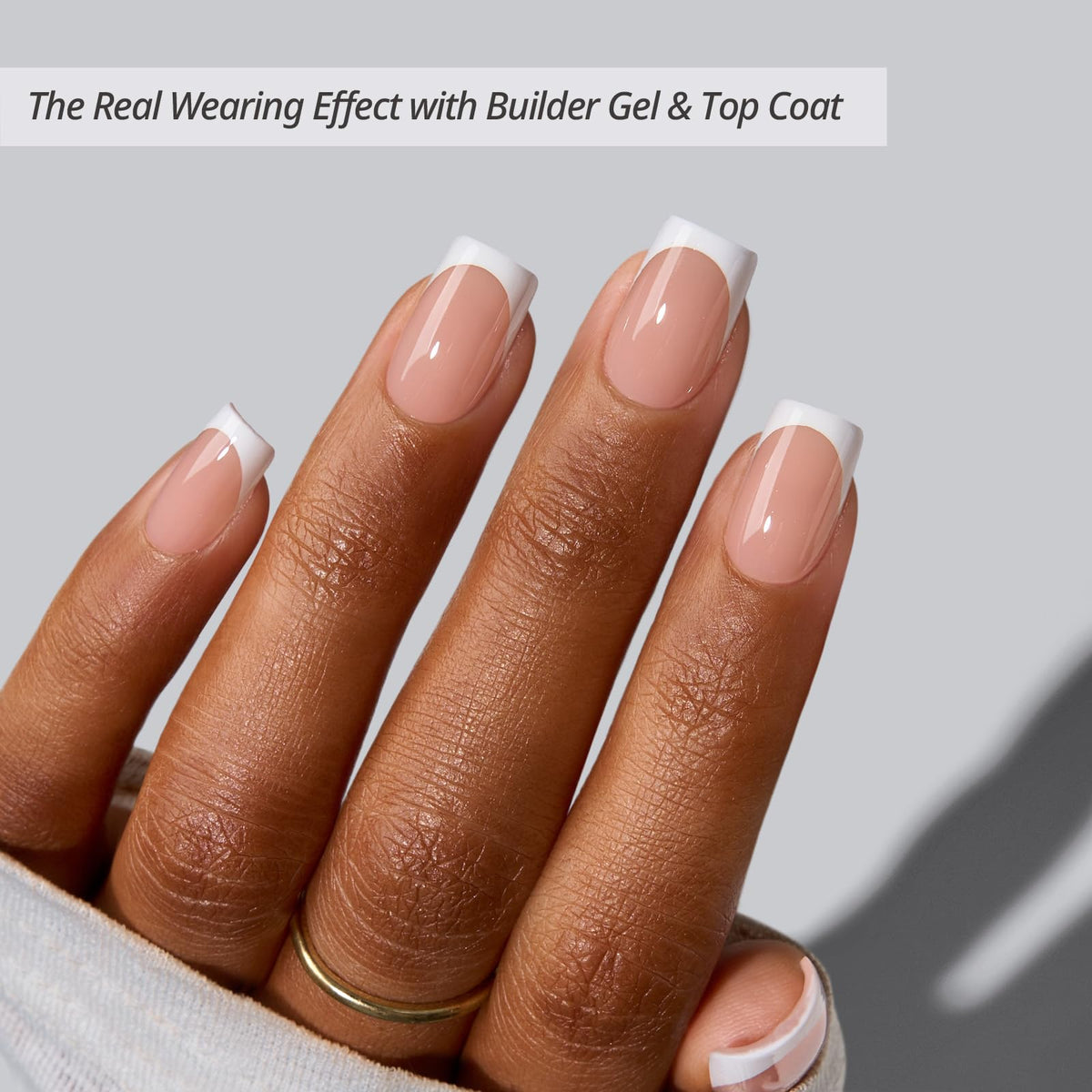 BTARTBOXNAILS White French Tip Press On Nails packaging