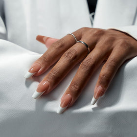 BTARTBOXNAILS White French Tip Press On Nails packaging