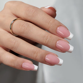 BTARTBOXNAILS White French Tip Press On Nails packaging