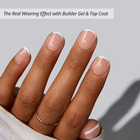 BTARTBOXNAILS White French Tip Press On Nails packaging