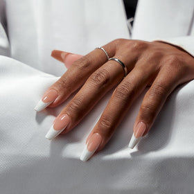 BTARTBOXNAILS White French Tip Press On Nails packaging