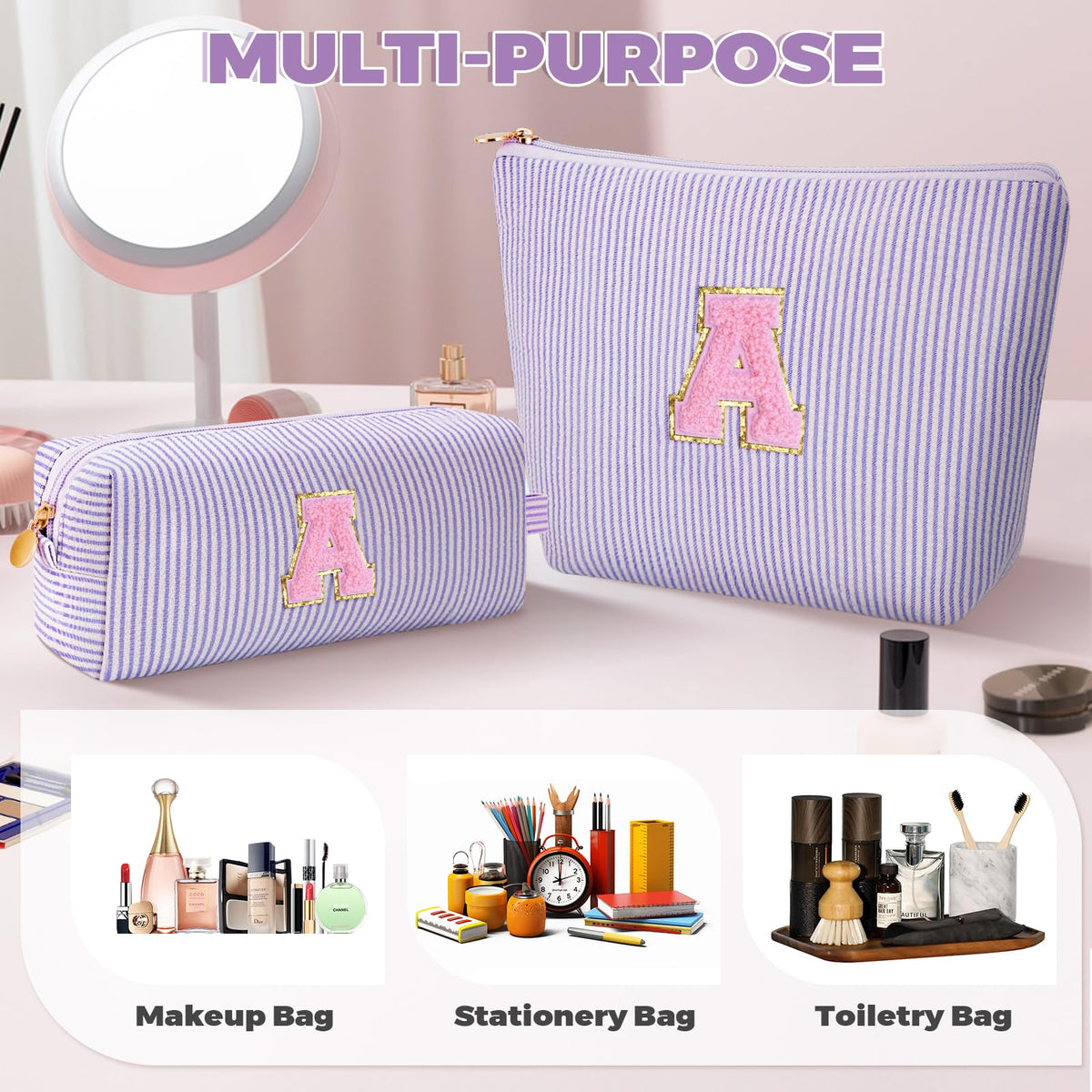 Btffitting makeup bag set in use during travel