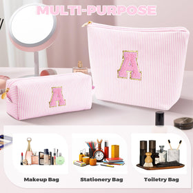Btffitting makeup bag set on a vanity table