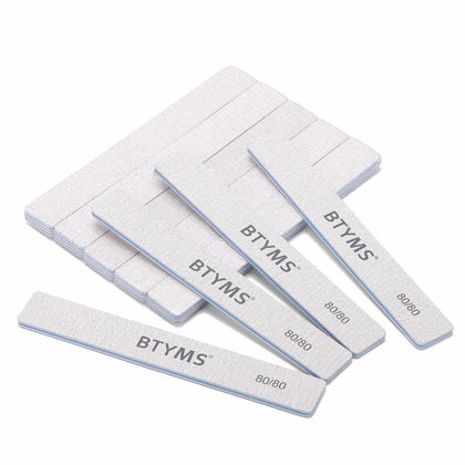 BTYMS 15 Count 80/80 Grit Nail Files front view