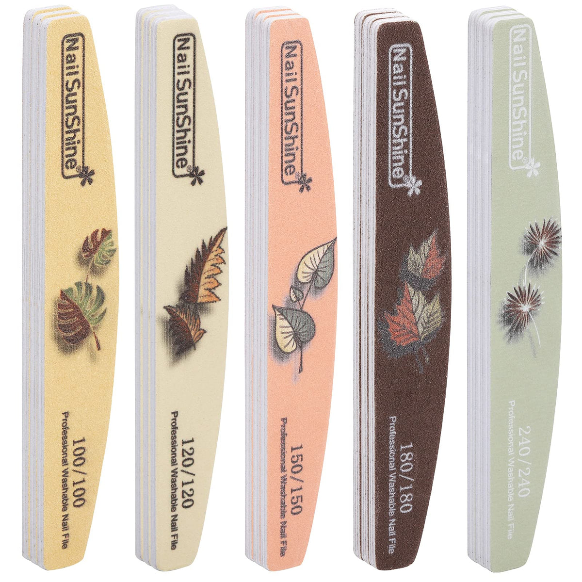 BTYMS 25 Pieces Nail Files and Buffers Set front view