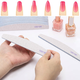 BTYMS 25Pcs Nail File Set on a nail care station