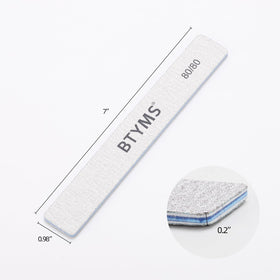 BTYMS nail file side view showing double-sided design