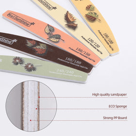 BTYMS nail files and buffers set displayed on a table