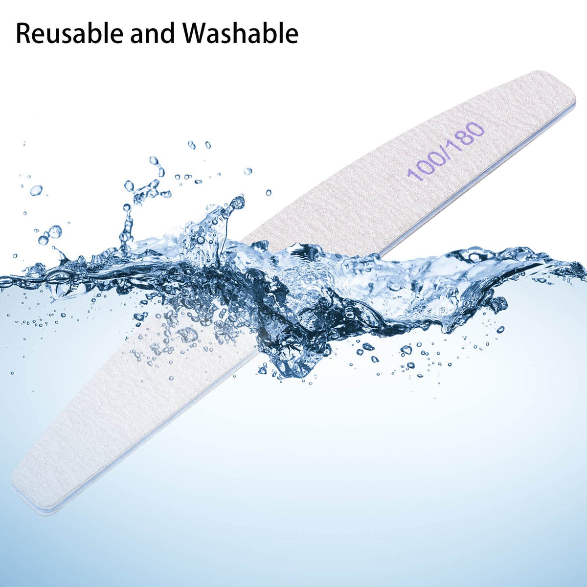 BTYMS nail files being used on natural nails