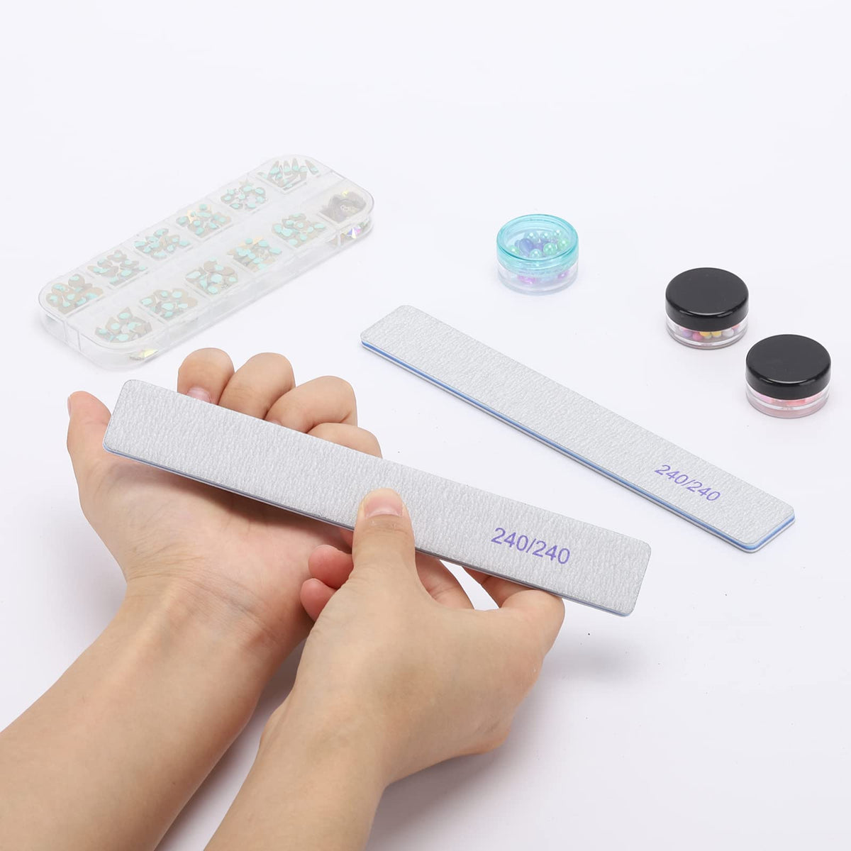 BTYMS nail files displayed on a beauty table