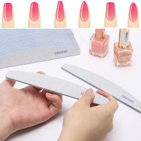 BTYMS nail files in use on natural nails
