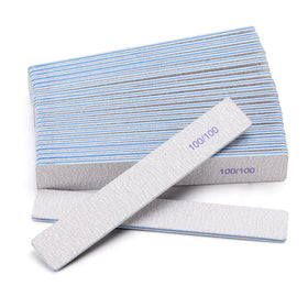 BTYMS Rectangle Nail Files 100/100 grit front view