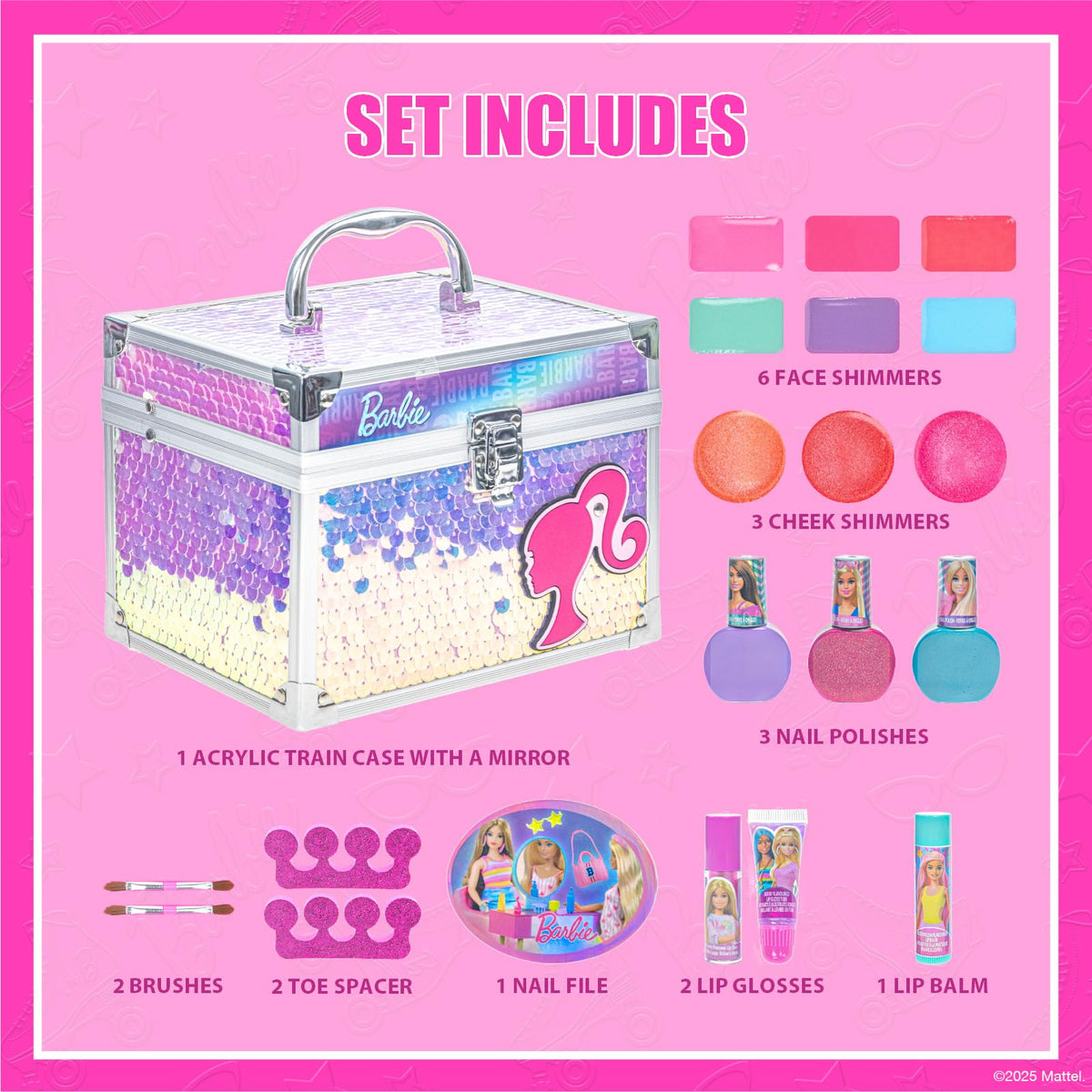 Bubble gum scented nail polishes in purple, pink, and blue
