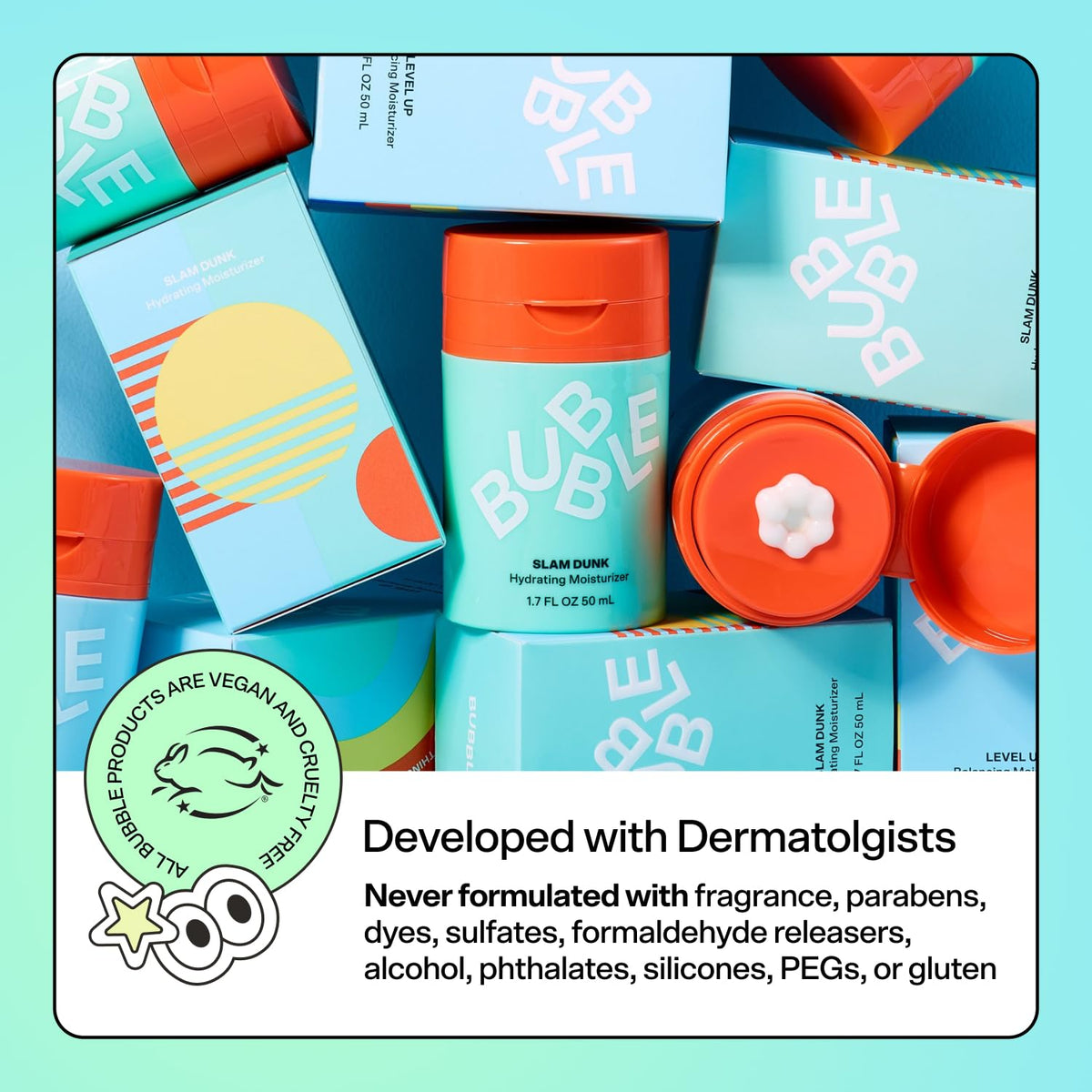 Bubble Skincare Level Up Balancing Gel Moisturizer packaging