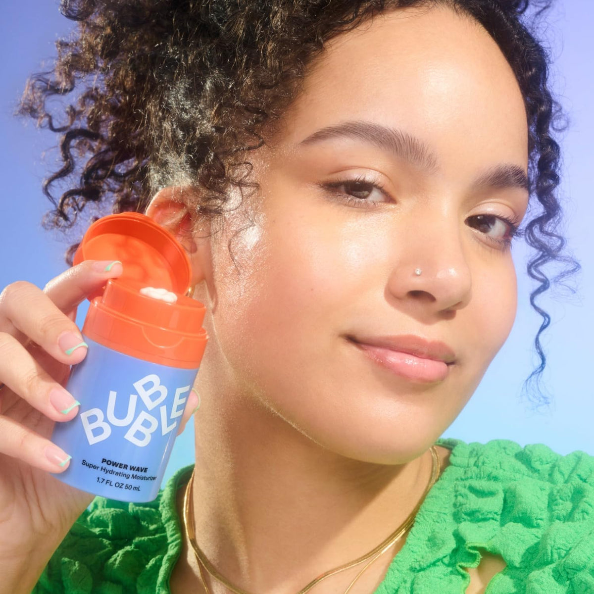 Bubble Skincare Power Wave Face Moisturizer 50ml in travel bag