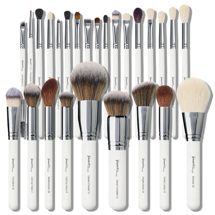 Bueart Design 32Pcs PRO Goat Hair Makeup Brushes Set front view