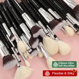 Bueart Design makeup brushes showing variety of sizes
