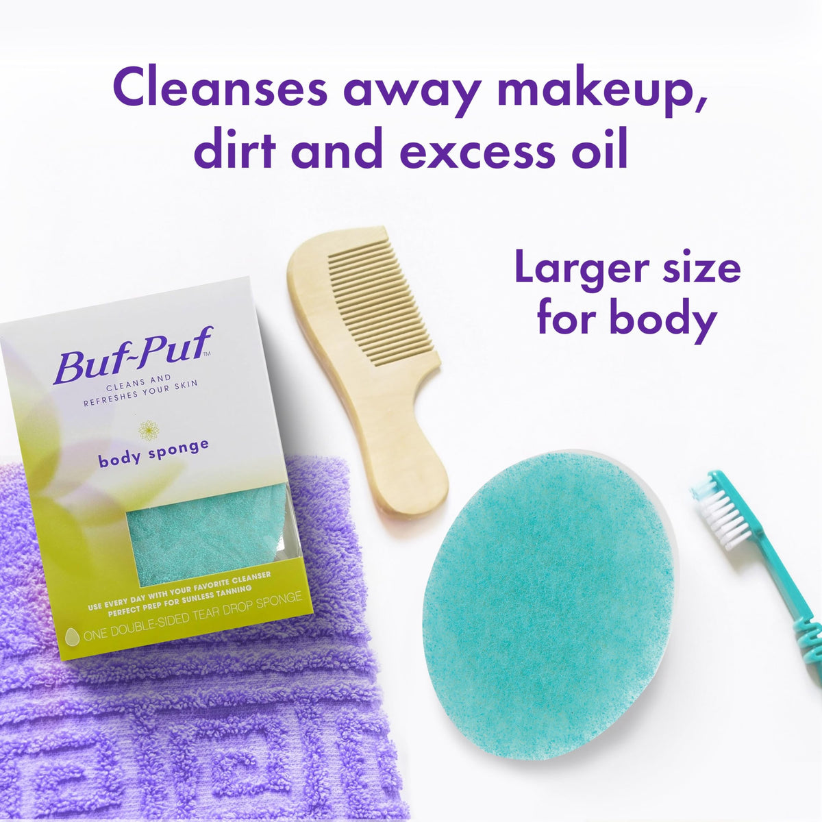 Buf-Puf Body Sponge close-up of texture