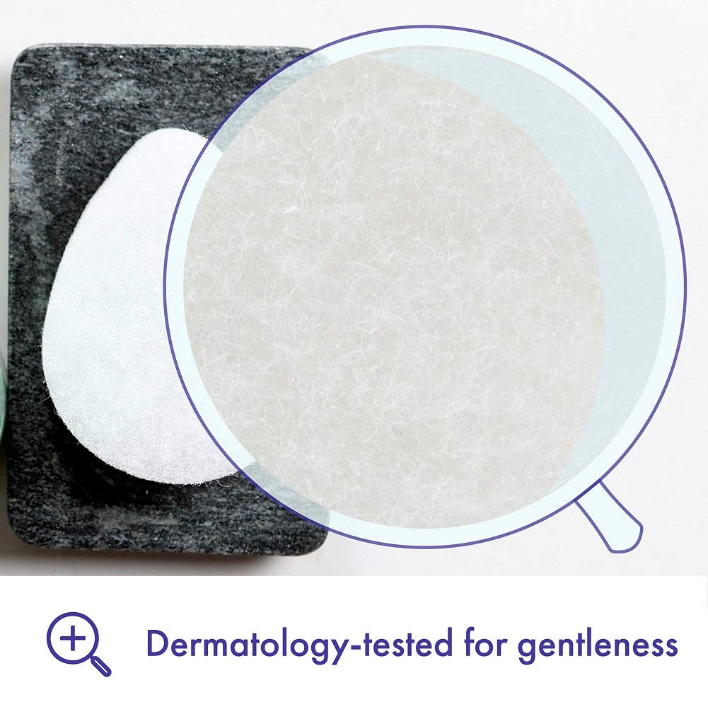 Buf-Puf Facial Sponge in use with cleanser
