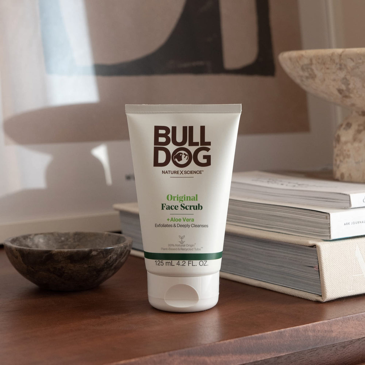Bulldog Original Face Scrub tube back view