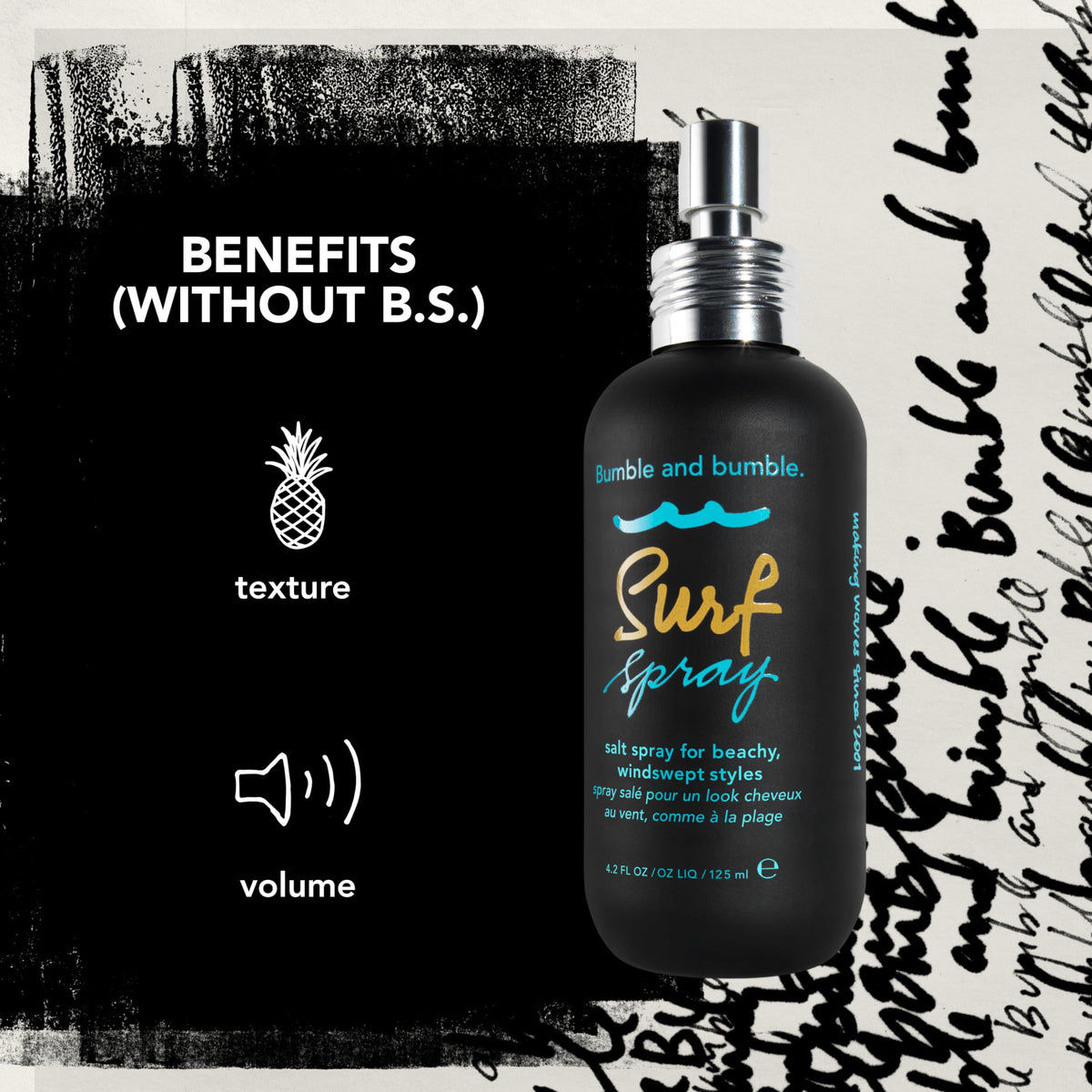 Bumble and bumble. Surf Sea Salt Spray texture close-up