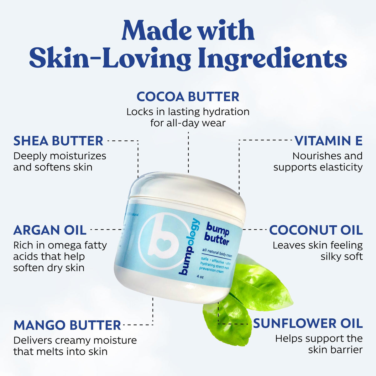 Bumpology Bump Butter 4 oz application on skin