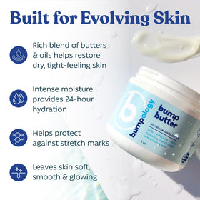 Bumpology Bump Butter 4 oz back view with ingredient list