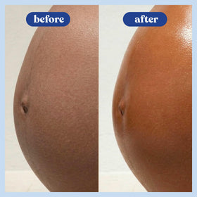 Bumpology Bump Butter 4 oz side view showing texture