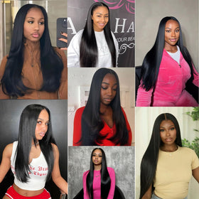 bunGiol Glueless Human Hair Wig 26 Inch on mannequin