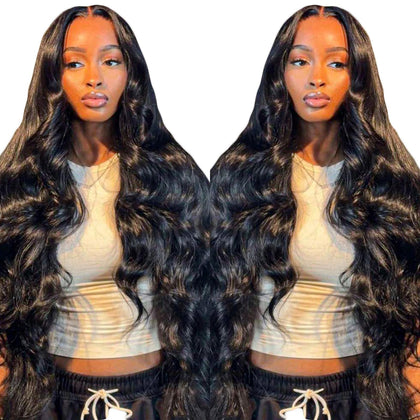 bunGiol Glueless Human Hair Wig 26In Body Wave front view
