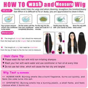 bunGiol Straight Lace Front Wig 30In black on mannequin
