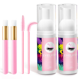 Buqikma Lash Shampoo Kit 60ml bottles front view