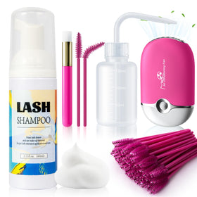 Buqikma Lash Shampoo Kit 60ml with accessories