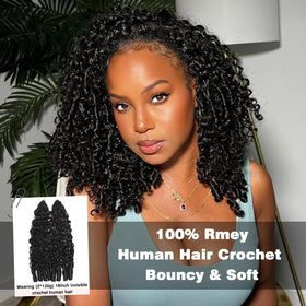 Burmese curly crochet hair displayed in a beautiful gift box
