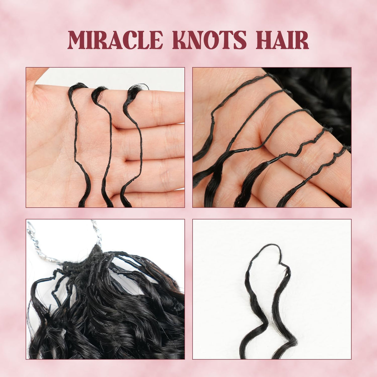 Burmese Curly Crochet Hair Extensions styled in boho braids