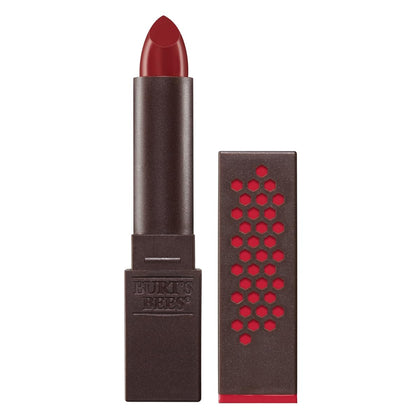 Burt's Bees 100% Natural Lipstick Scarlet Soaked front view