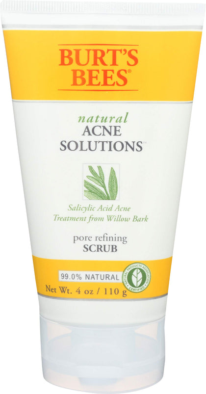 Burt's Bees Acne Facial Scrub 4 OZ front view with packaging