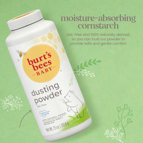 Burt's Bees Baby Dusting Powder 7.5 oz packaging details