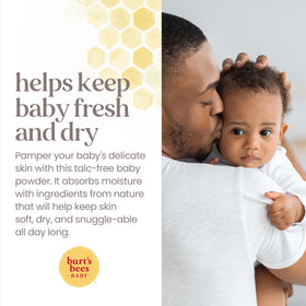 Burt's Bees Baby Dusting Powder application on skin